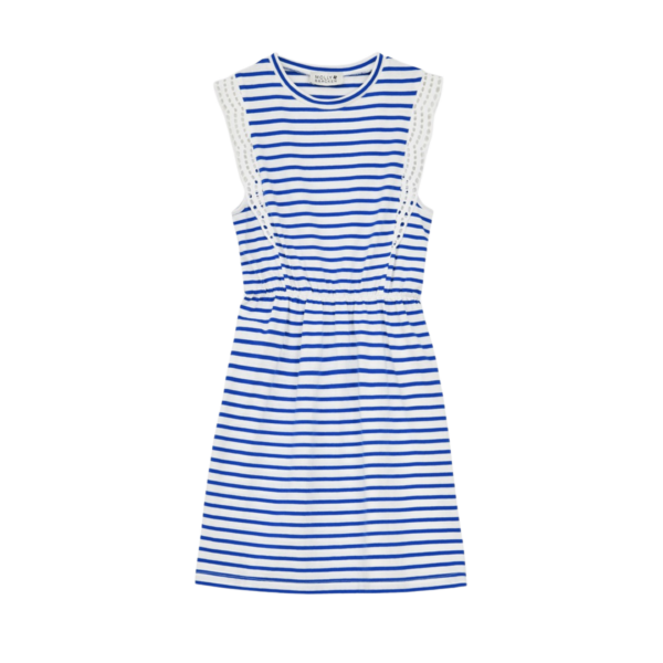 Girls Striped Knitted Dress